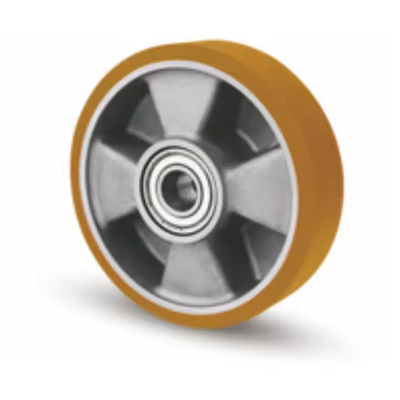 5 นิ้ว 6 นิ้ว 8 นิ้ว Heavy Duty Rotating Casters ล้อสไตล์ยุโรป อลูมิเนียม Core PU Caster
