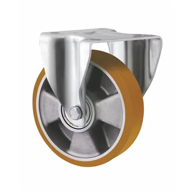 5 นิ้ว 6 นิ้ว 8 นิ้ว Heavy Duty Rotating Casters ล้อสไตล์ยุโรป อลูมิเนียม Core PU Caster