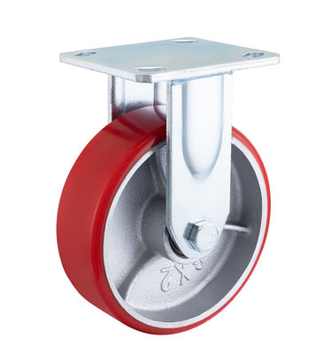 50 มิลลิเมตร Heavy Duty Castors กระแทกทนทานเหล็กเหล็กอัด Industrial Caster Wheel