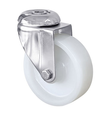 PA สแตนเลส Plate Casters หน่วยงานปานกลาง ล้อ Caster Threaded 75mm 125mm