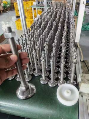 304 สแตนเลส เท้าปรับ 50mm 60mm 80mm 100mm สําหรับเครื่องจักรอุตสาหกรรม